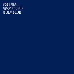 #021F5A - Gulf Blue Color Image